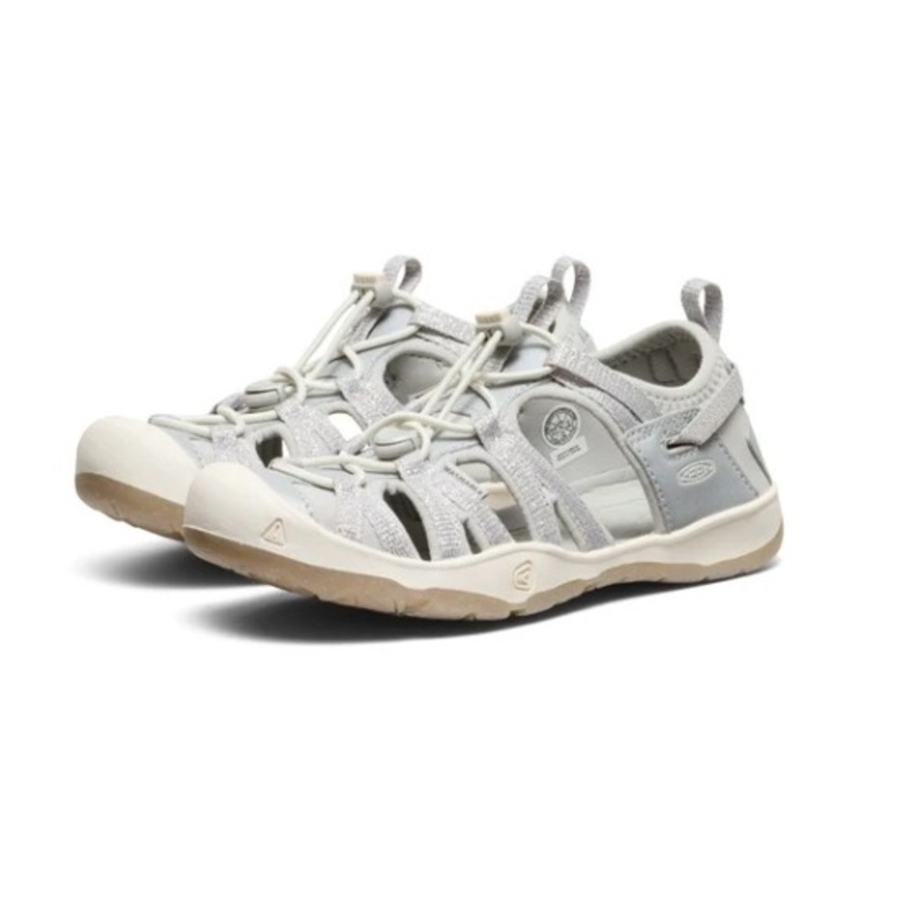 KEEN Big Kids Moxie Sandals Grey Silver Size 6 EU 38 NEW Gorpcore Outdoor Active